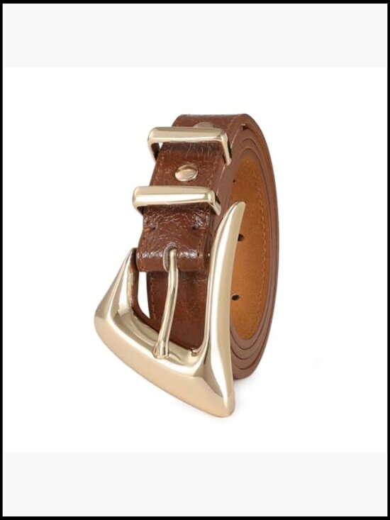 Women\'s Fashion Belt with Gold Buckle for Jeans and Pants main image 4